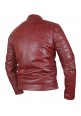 Men's Maroon Biker Jacket